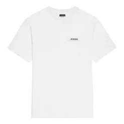 Hvid Bomulds T-Shirt Gros Grain