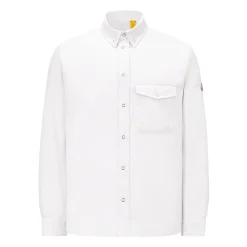 Hvid Skjorte med Metal Knapper