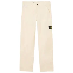 Hvide bukser med trykknapper