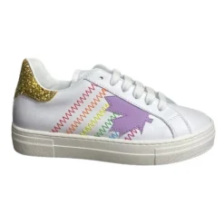 Hvide lave top børnesneakers