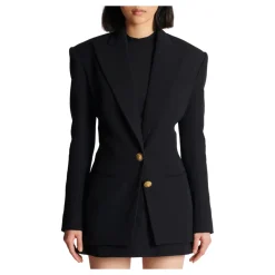 Jakke med snøreliv og 2 knapper