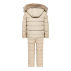 Jakke og vatteret overall-sæt