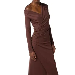 Jerseykjole med juvelknapper