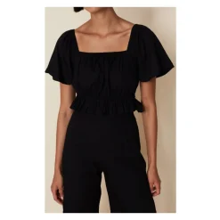 Joseva Cotton-Poplin Top