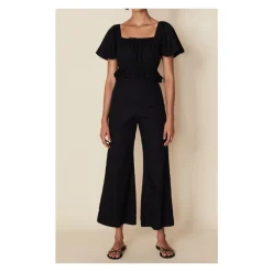 Joseva Cotton-Poplin Top