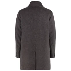 Kashmirfrakke med aftagelig pelskrave