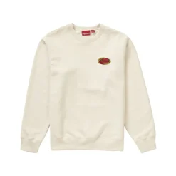 Kæde Logo Crewneck i Natur