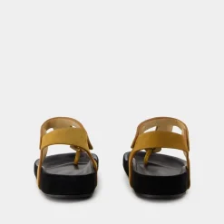 Khaki Læder Sandaler - Enore