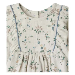 Kjole med blomstermotiv