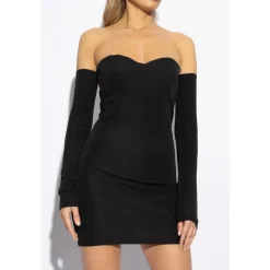 Kjole med dekorative ærmer