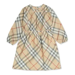 Kjole med ternet mønster