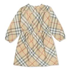 Kjole med ternet mønster