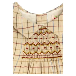 Kjole med ternet mønster