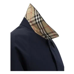 Klassisk Bomuldfrakke med Tjekket Foring