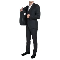 Klassisk Sort Slim-Fit 3-Delt Jakkesæt