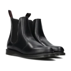 Klassiske Chelsea Boots Flora Sort Læder
