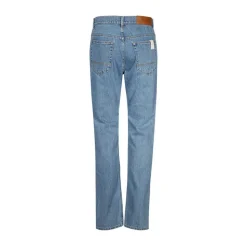 Klassiske Denim Jeans med Metal Detaljer