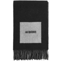 Kontrasterende Cirkel og Firkant Kunst Tørklæde