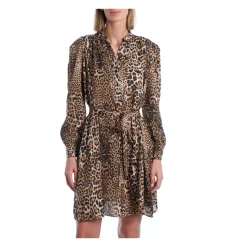 Kort kjole med dyreprint