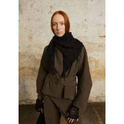 Korte Åbne Strikhandsker