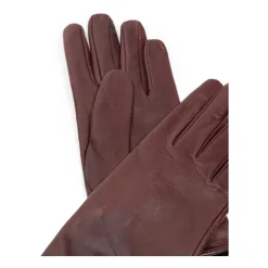 Korte Burgunder Læderhandsker
