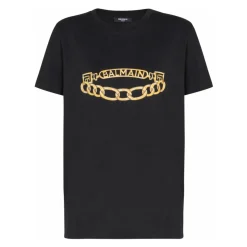 Kortærmet Kædeprint T-shirt