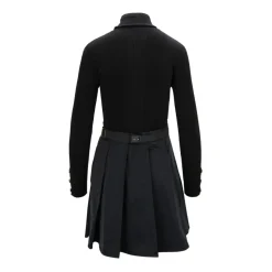 Kortærmet Kjole med Høj Hals