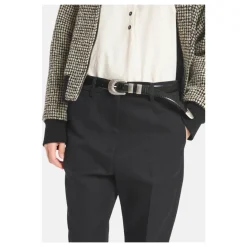 Krokodillepræget læderbælte