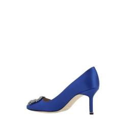 Krystal Spænde Silke Satin Pumps