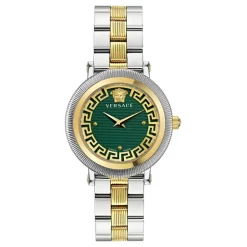 Kvartsur GRECA FLOURISH VE7F00523 - Bicolor dameur med safirglas, Swiss Made