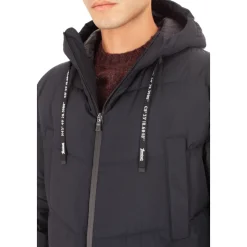 Lang, quiltet dunjakke