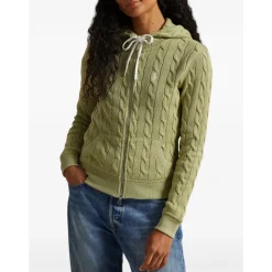 Langærmet Hoodie med Fuld Lynlås