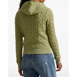 Langærmet Hoodie med Fuld Lynlås