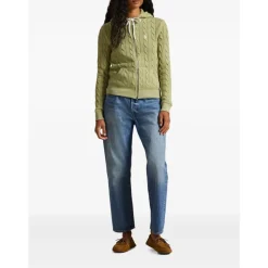 Langærmet Hoodie med Fuld Lynlås