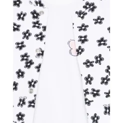 Langærmet jakke, T-shirt og leggings sæt