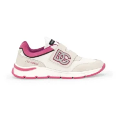 Lavtop Sneaker i Hvid og Pink
