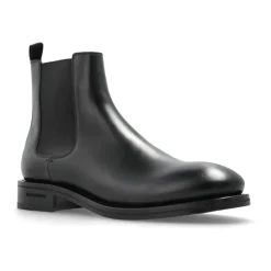 Læder ankelstøvler