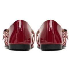 Læder Ballerinaer Albina - Rød