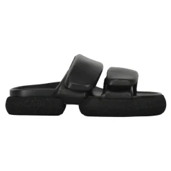 Læder Gummisandaler med Velcrorem