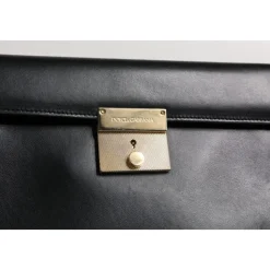 Læder Logo Plade Dokumentmappe Taske