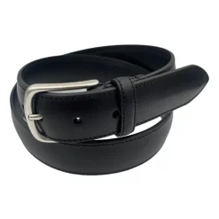 Læderbælte med spænde i massiv messing