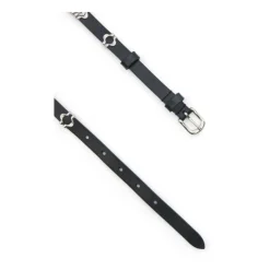 Læderbælte med spænde lukning