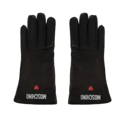 Læderhandsker med trykt logo