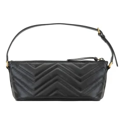 Læderhåndtaske med lynlås