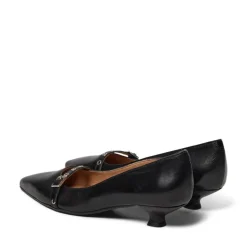 Læderpumpe med Tunitsole, Håndlavet i Portugal