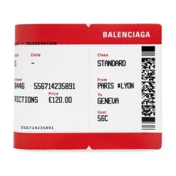 Læderpung med print