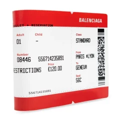 Læderpung med print