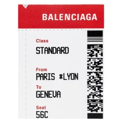 Læderpung med print