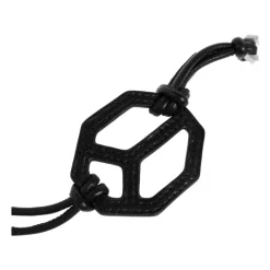 Leather Peace Keyring