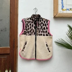 Leopard Teddy Vest